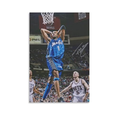 Tracy McGrady Leinwandposter Kunstposter Leinwand Gemälde Dekor Wanddruck Foto Zuhause Moderne dekorative Poster 20 x 30 cm von CZBAIY