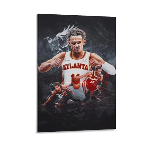 Trae Young Leinwand-Poster, Druck, Fotokunst, Malerei, Leinwandposter, moderne Dekoration, Poster, 40 x 60 cm von CZBAIY
