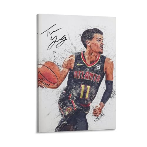 Trae Young Leinwandposter Kunstwerke Kunstdruck Poster Wandkunst Gemälde Leinwand Dekor Heimposter 30 x 45 cm von CZBAIY
