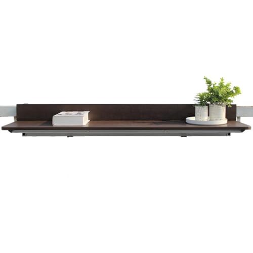 CZDANG Hanging Folding Rail Table,Adjustable Height Balcony Table Bar for Railing Minimalist Floating Desk for Outdoor, Garden(80 * 27cm) von CZDANG