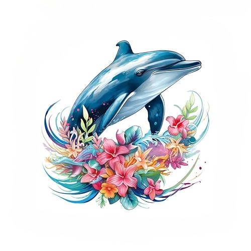 CZHJM 30 x 30 cm, 2–4 Stück, Delfin-Toilettensitz-Deckel-Aufkleber, langlebig, Badezimmer-Toilettendeckel-Aufkleber, Selbstklebende Toilettendeckel-Aufkleber für Badezimmer CZHJM 30 x 30 cm, 2–4 Stück, Delfin-Toilettensitz-Deckel-Aufkleber, langlebig, Badezimmer-Toilettendeckel-Aufkleber, Selbstklebende Toilettendeckel-Aufkleber für Badezimmer von CZHJM