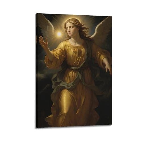 Moderne Familien-Leinwandkunst-Dekor-Poster, Charakter-Poster Ein Engel in goldener Kleidung, kann verwendet werden, um religiöse Orte zu dekorieren, eine heilige Atmosphäre zu schaffen und Gläubigen Moderne Familien-Leinwandkunst-Dekor-Poster, Charakter-Poster Ein Engel in goldener Kleidung, kann verwendet werden, um religiöse Orte zu dekorieren, eine heilige Atmosphäre zu schaffen und Gläubigen von CZHXYZ