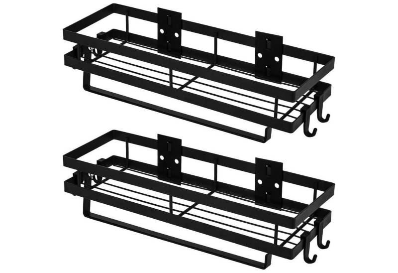 CZKDTT Gewürzregal Gewürzregal 2er Set Wand ohne Bohren mit Küchenrollenhalter 35cm CZKDTT Gewürzregal Gewürzregal 2er Set Wand ohne Bohren mit Küchenrollenhalter 35cm von CZKDTT