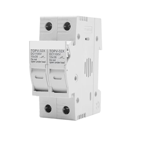 1PC 2P WITHOUT LED 1100V DC Fuse Holder 10 * 38mm TOPV-32X CZMDKEXM von CZMDKEXM