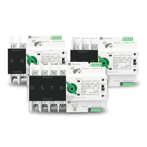 1PC 4P 63A Din Rail ATS for PV and inverter Dual Power Automatic Transfer Selector Switches Uninterrupted CZMDKEXM 1PC 4P 63A Din Rail ATS for PV and inverter Dual Power Automatic Transfer Selector Switches Uninterrupted CZMDKEXM von CZMDKEXM