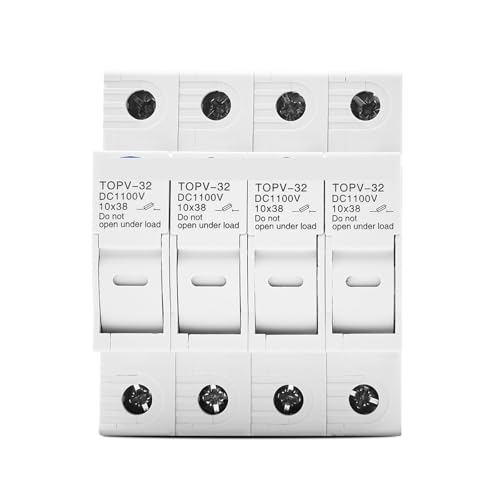 1PC 4P WITHOUT LED 1100V DC Fuse Holder 10 * 38mm TOPV-32X CZMDKEXM von CZMDKEXM