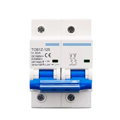 1pc 2P 1000V DC MCB 100A Circuit breaker FOR PV System C curve Battery Main Switch CZMDKEXM von CZMDKEXM