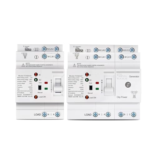 1pc L N 220V Small Dual Power Automatic Transfer Electrical Selector Switches Uninterrupted 63A TOQ6 4p CZMDKEXM 1pc L N 220V Small Dual Power Automatic Transfer Electrical Selector Switches Uninterrupted 63A TOQ6 4p CZMDKEXM von CZMDKEXM