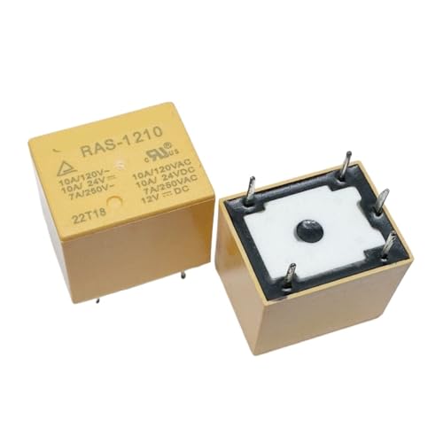 1pc YELLOW RAS-1210 12V Relay 5pins CZMDKEXM 1pc YELLOW RAS-1210 12V Relay 5pins CZMDKEXM von CZMDKEXM