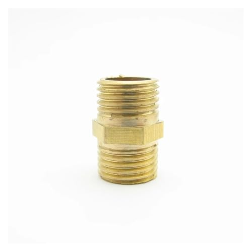CZMDKEXM 1/4" BSP Male Thread Brass Pipe Fitting Hex Nipple Coupler Connector Adapter for Water Fuel Gas Length 20.8mm CZMDKEXM 1/4" BSP Male Thread Brass Pipe Fitting Hex Nipple Coupler Connector Adapter for Water Fuel Gas Length 20.8mm von CZMDKEXM