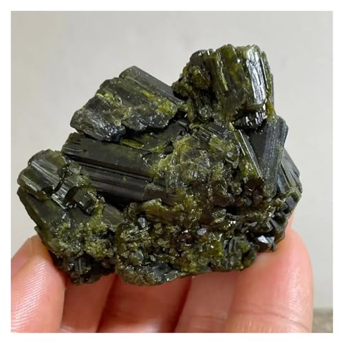 CZMDKEXM 130-160g Green Tourmaline Stone Raw Gemstones Rock Stones Ornament Room Decor von CZMDKEXM