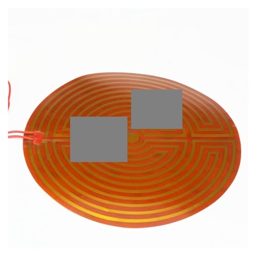 CZMDKEXM 160mm 110W 12V DC Flexiable Round Eeletric Polyimide Film Heater Heating von CZMDKEXM