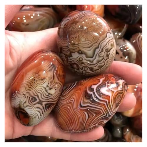 CZMDKEXM 1pc 40-50g Irregular Smooth Agate Stone Crystal Home Decor von CZMDKEXM