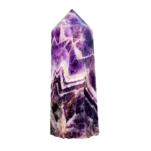 CZMDKEXM 1pcs 200-300g Large Crystal Amethyst Pyramid of Stone for Home Decor Stone DIY Gift von CZMDKEXM