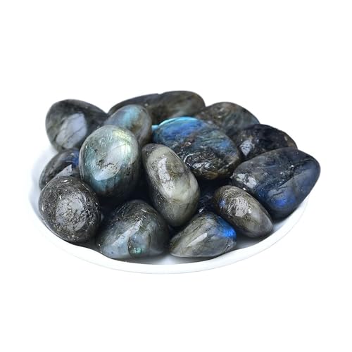 CZMDKEXM 200g Labradorite Bulk Tumbled Stones Quartz Ore Gravel Crystals 1.5-3cm von CZMDKEXM