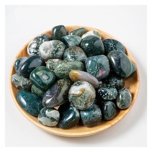 CZMDKEXM 200g Moss Agate Bulk Tumbled Stone Gemstone Gravel Aquarium Decoration CZMDKEXM 200g Moss Agate Bulk Tumbled Stone Gemstone Gravel Aquarium Decoration von CZMDKEXM