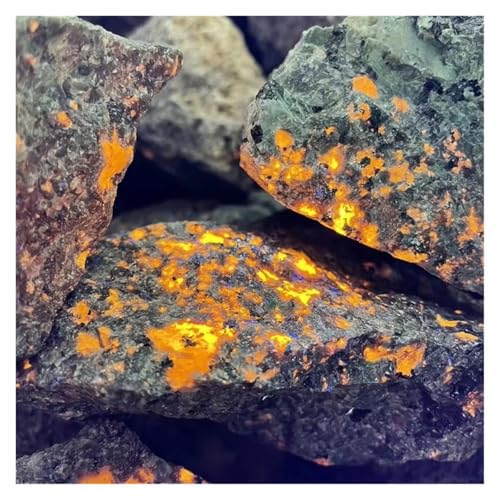 CZMDKEXM 400g 3-5cm Bright Glowing Polishing Rolling Fire Stone Fluorescent Decor von CZMDKEXM