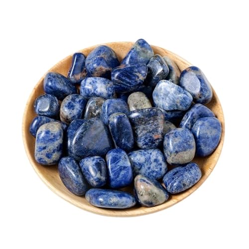CZMDKEXM 50g Blue Sodalite Bulk Tumbled Stones Quartz Ore Gravel Crystals 1.5-3cm von CZMDKEXM
