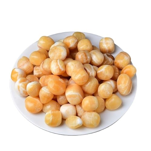 CZMDKEXM 50g Yellow Jade Bulk Tumbled Stones Quartz Ore Gravel Crystals 1.5-3cm von CZMDKEXM