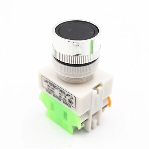 CZMDKEXM 6Pcs Black Button Switch LAY37-11BN Flat Button 22MM Y090 Self-Lock CZMDKEXM 6Pcs Black Button Switch LAY37-11BN Flat Button 22MM Y090 Self-Lock von CZMDKEXM