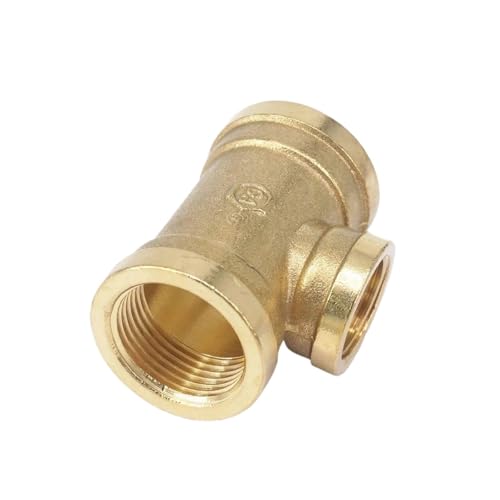 CZMDKEXM Tee 3 Way Brass Fitting Reducing Connector 3/4" Female BSP Thread x 1/2" Female BSP Thread x 3/4" Female BSP Thread CZMDKEXM Tee 3 Way Brass Fitting Reducing Connector 3/4" Female BSP Thread x 1/2" Female BSP Thread x 3/4" Female BSP Thread von CZMDKEXM