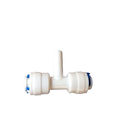 CZMDKEXM Tee Fitting Center to Fit 1/4" 6.35mm OD Tube Tap POM Quick Connector for Aquarium RO Water Filter Reverse Osmosis System von CZMDKEXM