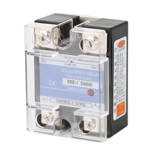 SSR-40DA Single-phase Solid State Relay 3-32VDC DC Control AC Solid State Relay XRE-1 D48100 100A CZMDKEXM(XRE-1 D4810 10A) von CZMDKEXM