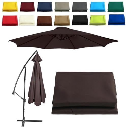 2 m 2.3 m 2.5 m 2.7 m 3.0 m Parasol Replacement Cover 6/8 Struts Patio Umbrella Canopy Fabric Cover Garden Umbrella Replacement Canopy for Cantilever Parasol Yard Garden (Coffee,6ribs:2.3M/7.5ft) von CZQGLYM