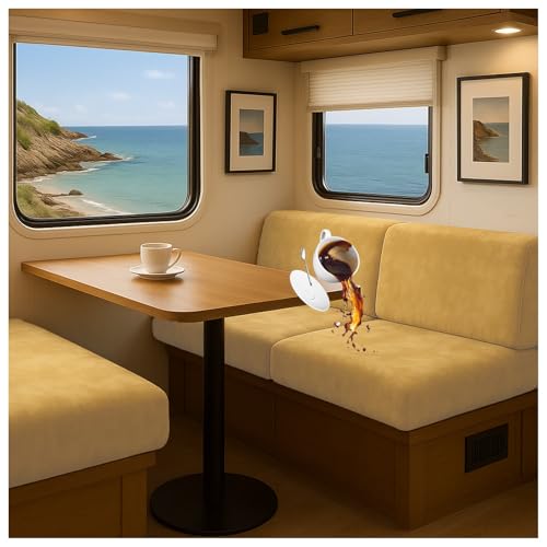 CZQGLYM Wasserdichter Velours-Polsterschutz für Caravan & Wohnmobil - Anti-Rutsch Sitzbezug, Stretch Sofaschoner L/U-Form für 1/2/3/4-Sitzer, Ecksofa & Innenbereich (Yellow-A,W40-65cm L95-130cm) von CZQGLYM