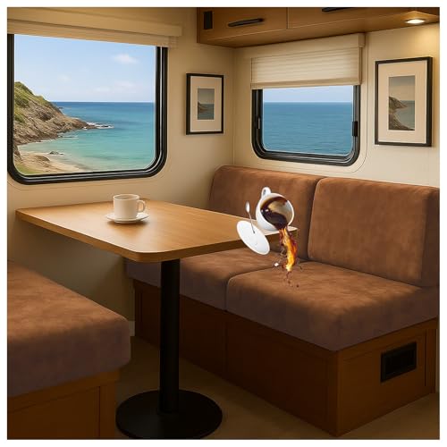 CZQGLYM Wasserdichter Velours-Polsterschutz für Caravan & Wohnmobil - Anti-Rutsch Sitzbezug, Stretch Sofaschoner L/U-Form für 2/3/4-Sitzer, Ecksofa & Innenbereich (Camel,W65-95cm L150-190cm) von CZQGLYM