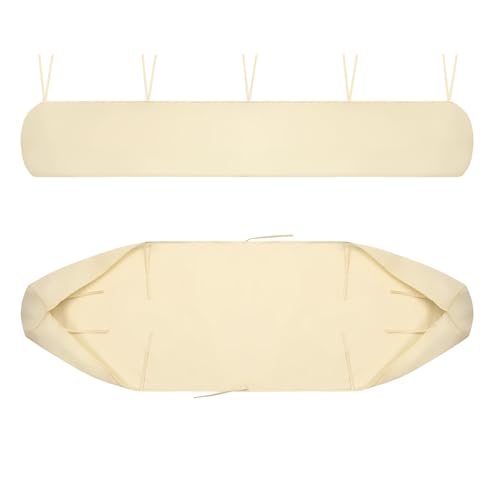 Outdoor Patio Awning Storage Bag Garden Awning Waterproof Cover,2m/2.5m/3m/3.5m/4 m/4.5m/5m,420D Oxford for Winter Storage UV Rain Snowproof (Beige,4 m) von CZQGLYM