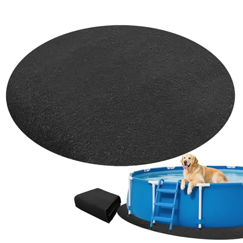 Pool Bodenschutz, rutschfeste - wasserdichte Unterlage - Klappbar für Runde/Rechteckige Pools inkl. Schwimmleiter Matte (Square 2 x 2m) von CZQGLYM
