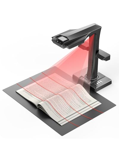 CZUR ET Max 38MP Buchscanner Professioneller Scanner mit Laser Curve Flattening-Tech, Dokumentenscanner, A3-Format, OCR für 180+ Sprachen, 4K HDMI-Ausgang, kompatibel mit Windows/macOS/Linux (38 MP) CZUR ET Max 38MP Buchscanner Professioneller Scanner mit Laser Curve Flattening-Tech, Dokumentenscanner, A3-Format, OCR für 180+ Sprachen, 4K HDMI-Ausgang, kompatibel mit Windows/macOS/Linux (38 MP) von CZUR