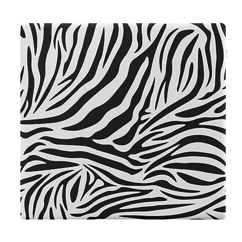 Weiche und bequeme Sitzkissen, 38 x 35 cm, Schwarz, schlichtes Zebra-Stuhlkissen für Wohnzimmer, Auto, Büro von CZZYH