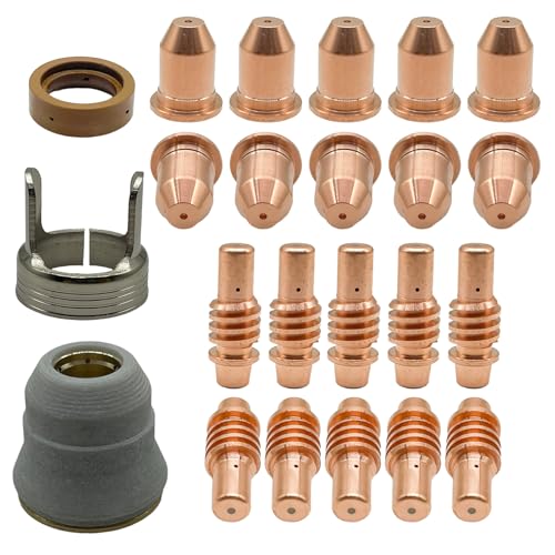 23 Stück IPT65 Elektrodendüse 59182 59164 58895 56255 56811 Shield Spacer Swirl Ring Fit Harbor Fracht Titan 65A iPT65 TI-PC65 Plasmaschneider Taschenlampe Verbrauchsmaterialien 23 Stück IPT65 Elektrodendüse 59182 59164 58895 56255 56811 Shield Spacer Swirl Ring Fit Harbor Fracht Titan 65A iPT65 TI-PC65 Plasmaschneider Taschenlampe Verbrauchsmaterialien von CZlewan