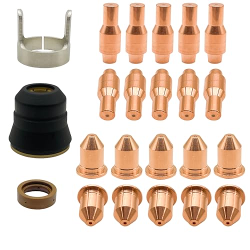 IPT45 Consumables 56576 Elektrode 56811 Düsenschild-Abstandshalter, Wirbelring-Set, 45 A, passend für Harbor Fracht Titan 45 A IPT45 TI-PC45 Taschenlampe, 23 Stück IPT45 Consumables 56576 Elektrode 56811 Düsenschild-Abstandshalter, Wirbelring-Set, 45 A, passend für Harbor Fracht Titan 45 A IPT45 TI-PC45 Taschenlampe, 23 Stück von CZlewan