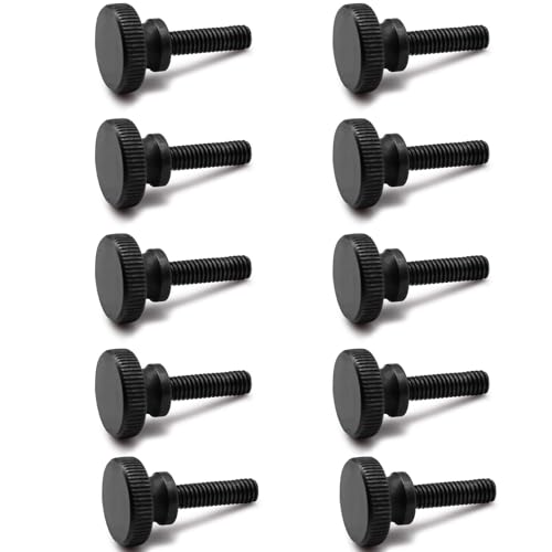 10 Stück Rändelschraube M6 × 30 Mm, M6 Rändelschraube Rutschfest, Rändelschrauben, Rändelschraube m6x30, Schwarz Zinklegierung Klemmschraube, Für Mechanische Geräte, Instrumentierung, Haushaltsgeräte. von CZlinOduMMX