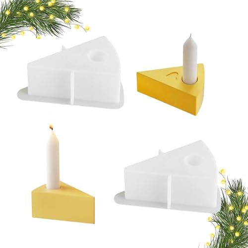 2 Stück Silikonform Kerzenhalter Dreieck Silikonformen Gießformen Diy Gießform Kerzenhalter Kreativ Silikon Kerzenständer Für Diy Seife, Wachs, Kerzen, Weihnachten Dekoration von CZlinOduMMX