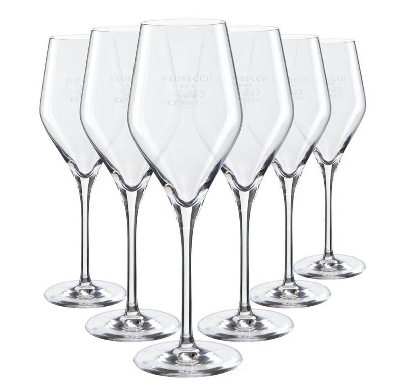 Ca´bolani Prosecco Sektglas 6x Champagnerglas Ca´Bolani Prosecco Doc Tenuta, luxuriöses Design von Ca´bolani Prosecco