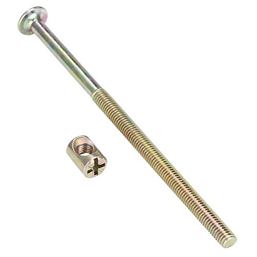 10 Stück M6 Kohlenstoffstahl 120 Mm Möbelschrauben mit 6 Mm Zylindermuttern Verbindungsverschluss 13 * 10 * 2 Möbelschraube 120 Mm Möbelverbindungsschrauben M6 von CaCaCook