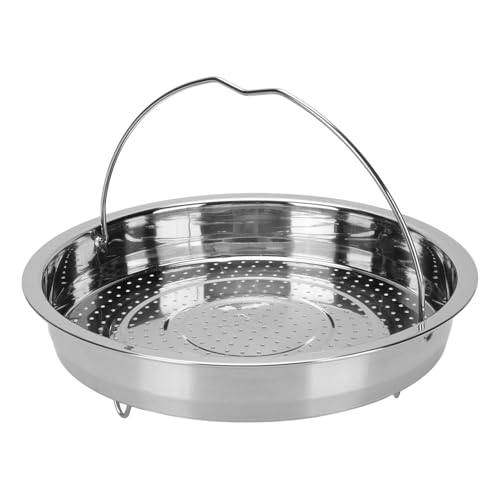 CaCaCook 1pcs Gemüse -Dampferkorb Edelstahl Gemüse -Dampferkorb mit Griffdampfkorb mit Beinen Zum Kochen von Knödeln (L) von CaCaCook