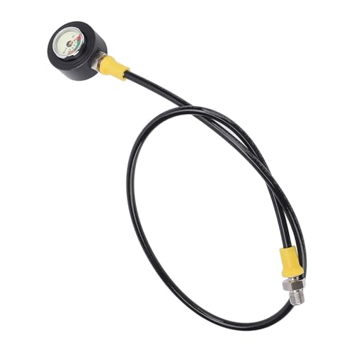 CaCaCook 4000psi Scuba Tankschlauchadapter mit Druck, Haltbarer Aluminiumlegierungstauchausrüstung für Unterwasseratmung, Ideal für die Meisten Ventilköpfe von CaCaCook