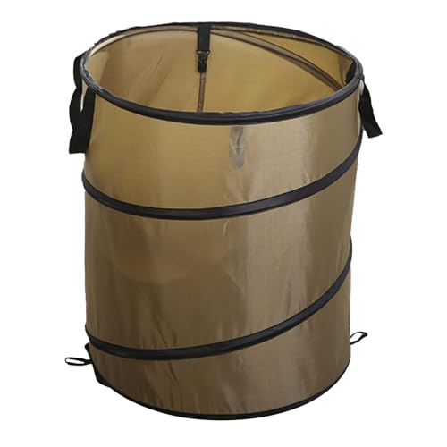 CaCaCook Abfallhofbeutel für Garten Rasenblatt Mülleimer Tragbarer Mülleimer Dose Verstärkte Stahl Feder Oxford Stoffblattbeutel Falten Sie Camping Recyclingbehälter 30L (#2) von CaCaCook