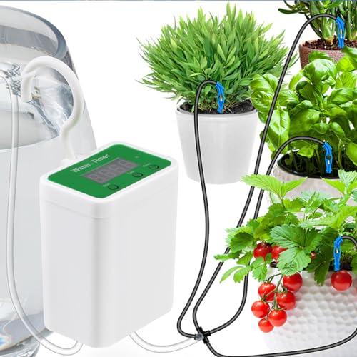 CaCaCook Automatisches Bewässerungssystem, USB -Stromautomatik -Tropfbewässerungs Kit, Urlaubsanlagen Wasserversorgungsgeräte für in Innenpotenpflanzen LED Display Automatische Pflanzenwasserer CaCaCook Automatisches Bewässerungssystem, USB -Stromautomatik -Tropfbewässerungs Kit, Urlaubsanlagen Wasserversorgungsgeräte für in Innenpotenpflanzen LED Display Automatische Pflanzenwasserer von CaCaCook