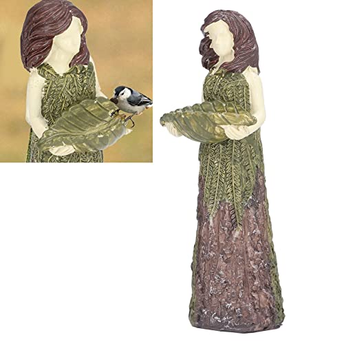 CaCaCook Harz Figur Vogelfutterleiter, Charm Green Farne, Gartendekoration Im Freien, Attraktive Göttin -Statuen, Harz Figur Vogelfutterhäusch CaCaCook Harz Figur Vogelfutterleiter, Charm Green Farne, Gartendekoration Im Freien, Attraktive Göttin -Statuen, Harz Figur Vogelfutterhäusch von CaCaCook