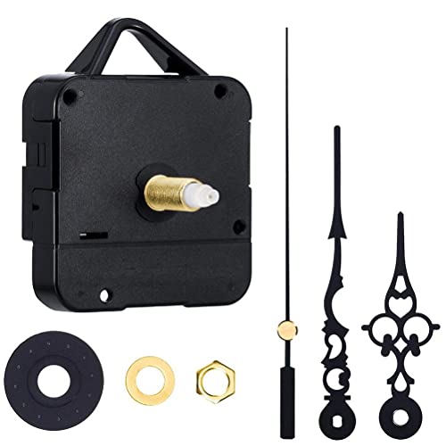 CaCaCook Hochdrehmoment-Langwellen-Uhrwerkmechanismus 12 * 11 * 3 Hochdrehmoment-Quarzuhr-Ersatzwerk DIY-Uhrwerk-Kits den Uhrenreparatur-Ersatz (Schwarz) von CaCaCook