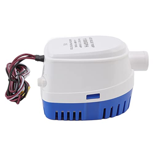 CaCaCook Mikrowasserpumpe Elektrische DC Wasserpumpe Schwimmerschalter Automatische Bilgenpumpe Mikro -Tauchpumpe 4 -Meter (24 V) von CaCaCook