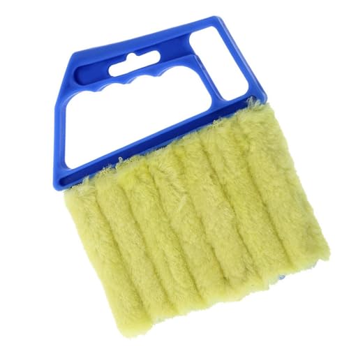 CaCaCook Mini-Jalousien Reiniger mit Anti-Lint-Design Tragbarer Griff Langlebiger PP-Glasfaser-Haushaltsstaubbürste für Home Office Hotel (Blau) von CaCaCook