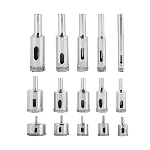 CaCaCook Robustes Drillbit, 15 Stück Robustes Loch Säe Säe Kachel Keramikglas Porzellan Marmorbohrmaschine, Lochsägen -Bohrbits -Werkzeuge, Hohlkernbohrbits Cutter, für Glas, Porzellan, Keramik CaCaCook Robustes Drillbit, 15 Stück Robustes Loch Säe Säe Kachel Keramikglas Porzellan Marmorbohrmaschine, Lochsägen -Bohrbits -Werkzeuge, Hohlkernbohrbits Cutter, für Glas, Porzellan, Keramik von CaCaCook