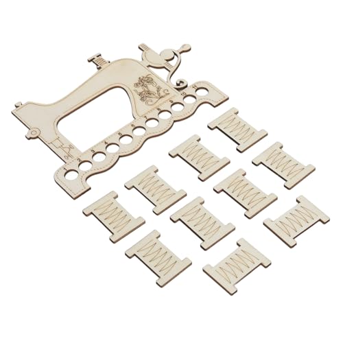 CaCaCook Stickerei FLOSS Organizer Board, Fadenhalter Organizer Zum Nähen Kreuzstich, FLOSS Board Stickmaschine Form Holz Kreuzstich (Threading Board mit Zubehör) von CaCaCook